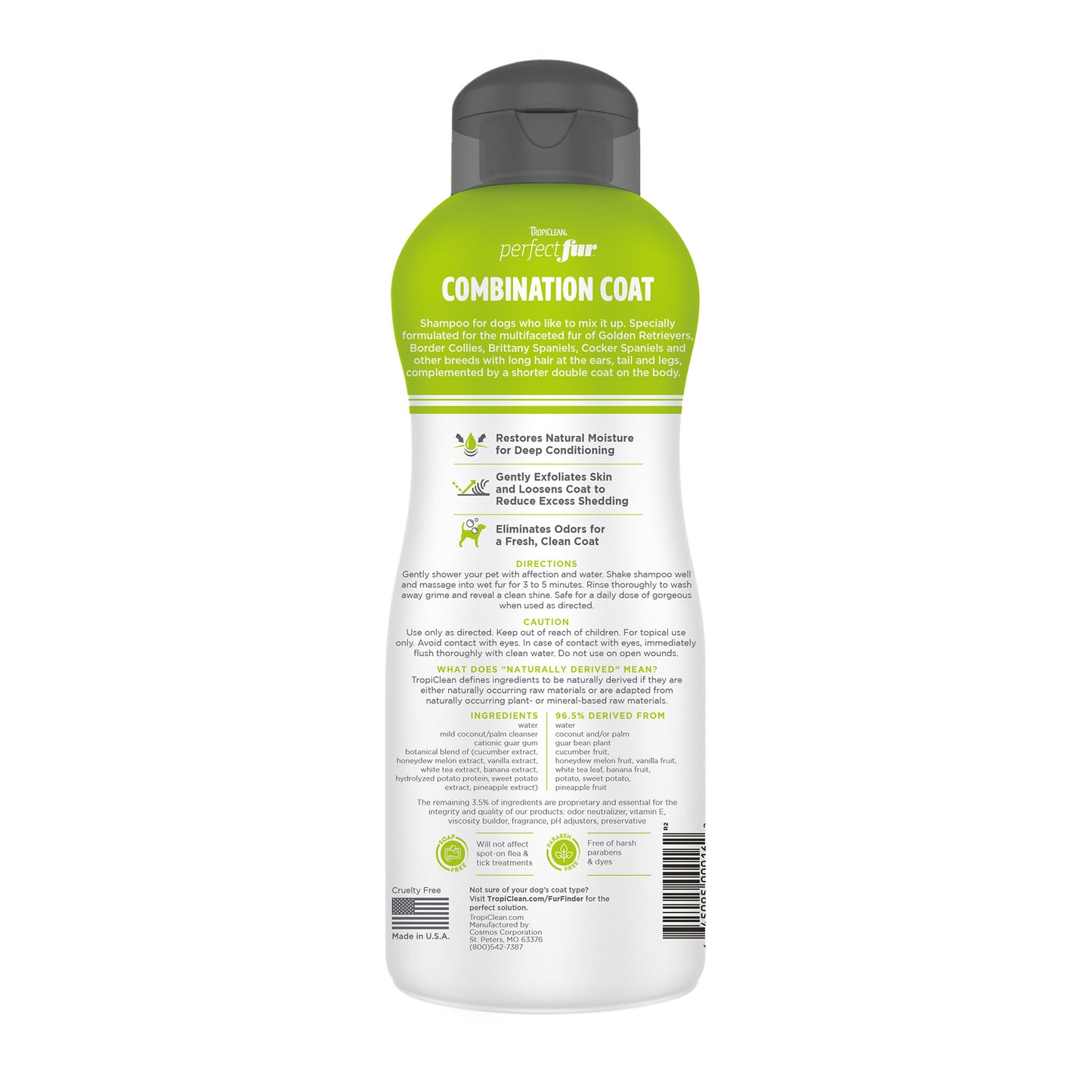 TropiClean PerfectFur Combination Dog Shampoo 473ml - Tilly's Treat Cupboard