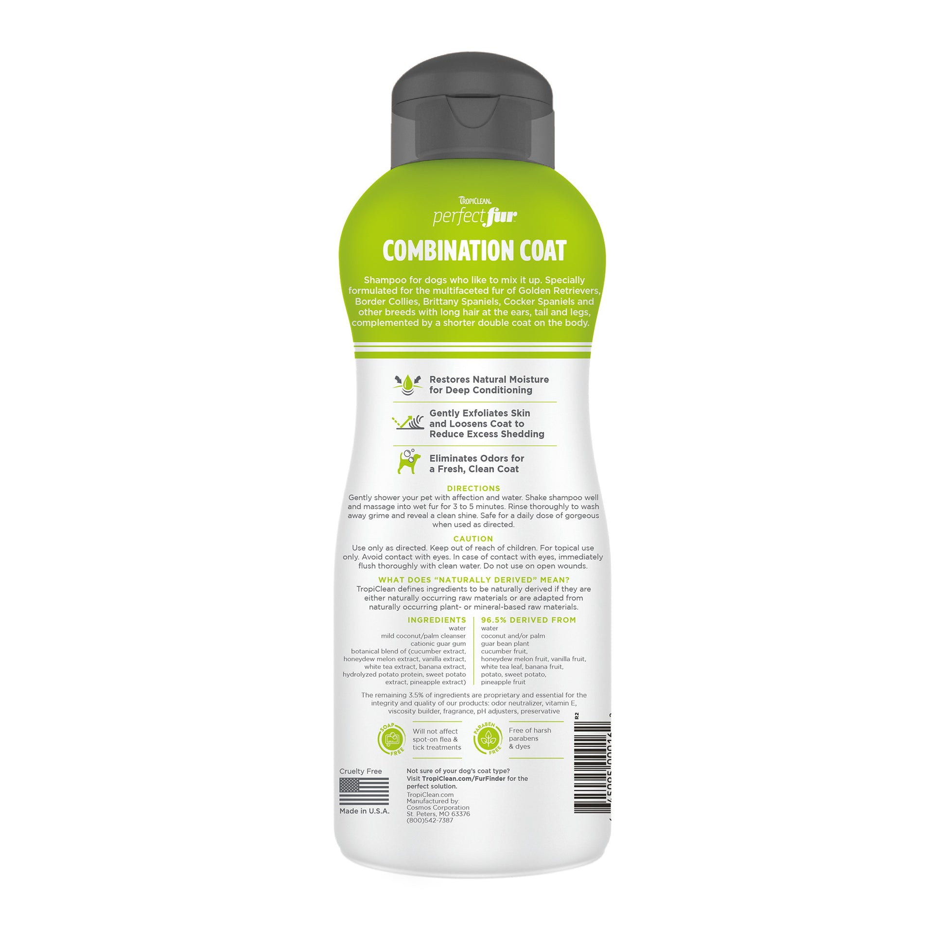 TropiClean PerfectFur Combination Dog Shampoo 473ml - Tilly's Treat Cupboard