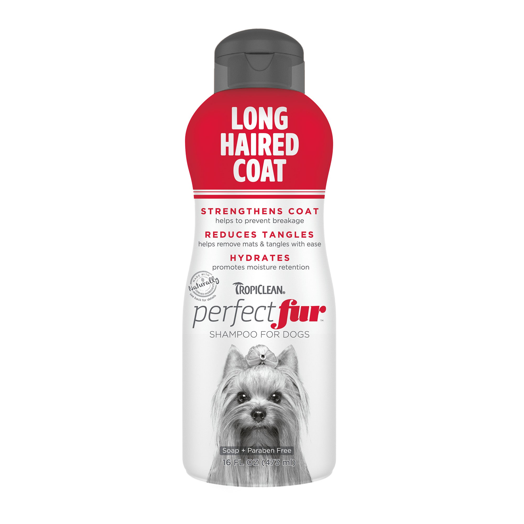 TropiClean PerfectFur Long Haired Coat Dog Shampoo 473ml - Tilly's Treat Cupboard