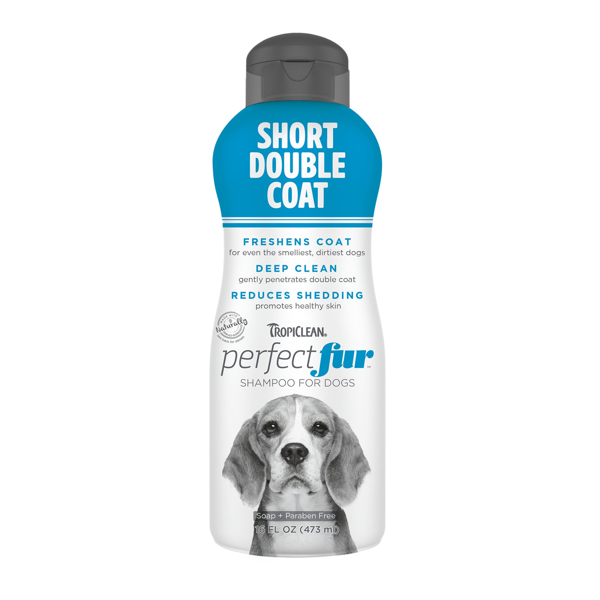 TropiClean PerfectFur Short Doubled Coat Dog Shampoo 473ml - Tilly's Treat Cupboard